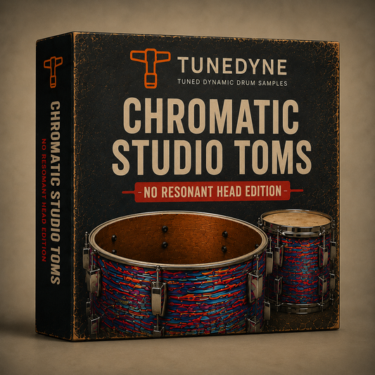 TuneDyne - Chromatic Studio Toms - No Resonant Head Edition