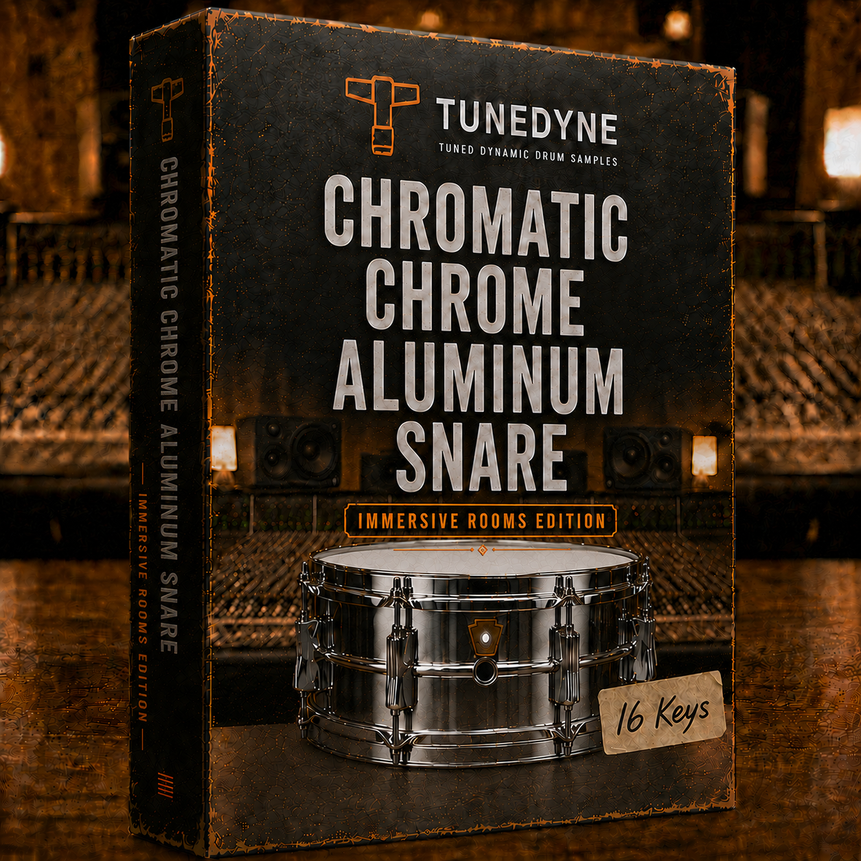 TuneDyne - Chromatic Chrome Aluminum Snare - Immersive Rooms Edition