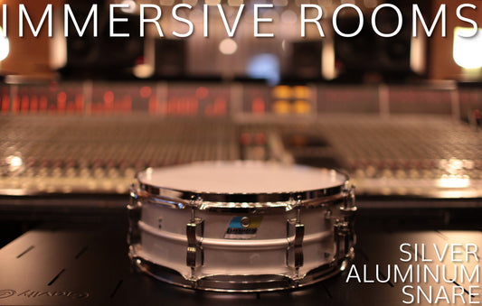 TuneDyne - Silver Aluminum Snare - Immersive Rooms